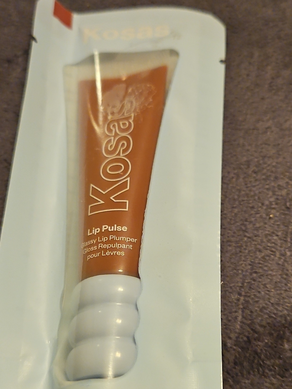 Kosas Lip Pulse Gloss — Warm Brown Glossy Plumper